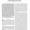 New architecture for dynamic frame-skipping transcoder