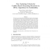 New updating criteria for conflict-based branching heuristics in DPLL algorithms for satisfiability