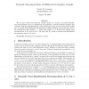 Nomadic decompositions of bidirected complete graphs