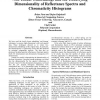 Non-Linear Embeddings and the Underlying Dimensionality of Reflectance Spectra and Chromaticity Histograms