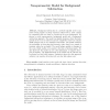 Non-parametric Model for Background Subtraction