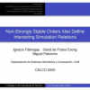 Non-strongly Stable Orders Also Define Interesting Simulation Relations