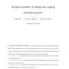 Nonlinear Instability in Multiple Time Stepping Molecular Dynamics