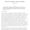 Notes for the Conceptual Design of Interfaces