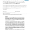 Novel and simple transformation algorithm for combining microarray data sets