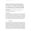 Nutzerzentrierte Realisierung eines Systems zur visuellen Unterst&uuml;tzung von Operateuren in Hafenleitst&auml;nden