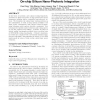 O-Router: an optical routing framework for low power on-chip silicon nano-photonic integration