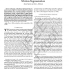 Object-based video coding by global-to-local motion segmentation