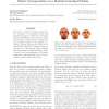 Object correspondence as a machine learning problem