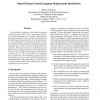 Object-Oriented Natural Language Requirements Specification