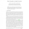 Object Recognition by Implicit Invariants