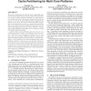 Off-chip memory bandwidth minimization through cache partitioning for multi-core platforms