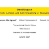 OmniUnpack: Fast, Generic, and Safe Unpacking of Malware