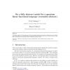 On a Fully Abstract Model for a Quantum Linear Functional Language: (Extended Abstract)