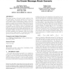 On achievable security levels for lattice data hiding in the known message attack scenario