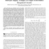 On-chip power distribution grids with multiple supply voltages for high performance integrated circuits