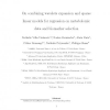 On Combining Wavelets Expansion and Sparse Linear Models for Regression on Metabolomic Data and Biomarker Selection