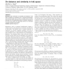 On distance and similarity in fold space
