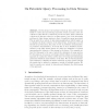 On Futuristic Query Processing in Data Streams