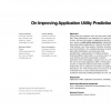 On improving application utility prediction