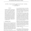 On Modeling Profiles Instead of Values