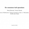 On monotone hull operations