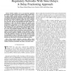 On Robust Stability of Stochastic Genetic Regulatory Networks With Time Delays: A Delay Fractioning Approach