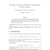 On Some Systems Controlled by the Structure of Their Memory