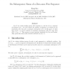 On Subsequence Sums of a Zero-sum Free Sequence
