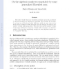 On the algebraic numbers computable by some generalized Ehrenfest urns
