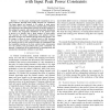 On the Capacity of Training-Based Transmissions with Input Peak Power Constraints