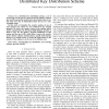 On the Computational Security of a Distributed Key Distribution Scheme