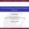 On the Consistency of Discrete Bayesian Learning