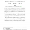 On the Degree of Univariate Polynomials Over the Integers