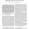 On the Effect of Localization Errors on Geographic Routing in Sensor Networks