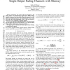 On the Fading Number of Multiple-Input Single-Output Fading Channels with Memory