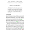 On the Identification of Property Based Generalizations in Microdata Anonymization