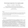 On the largest eigenvalue of non-regular graphs