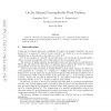 On the Minimal Uncompletable Word Problem