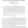 On the optimal performance in asymmetric gaussian wireless sensor networks with fading