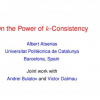 On the Power of k -Consistency
