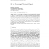 On the Processing of Decimated Signals