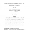 On the structure of 1-designs with at most two block intersection numbers