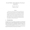 On the Width of Semi-Algebraic Proofs and Algorithms
