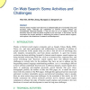On Web Search: Some Activities and Challenges