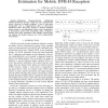 One-dimensional interpolation based channel estimation for mobile DVB-H reception