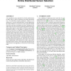 Online distributed sensor selection