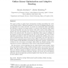 Online linear optimization and adaptive routing
