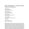 Open design spaces: socially crafting interactive experiences