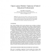 Open Learner Models: Opinions of School Education Professionals